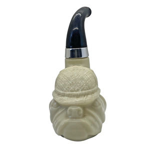Vintage Sherlock Holmes Bulldog Pipe Avon Cologne Bottle Decanter (Empty)